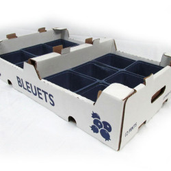 #C8110B COFFRE BLEUET ALLONGÉ <br>12 CHOPINE/PINT #C8110B COFFRE BLEUET ALLONGÉ <br>12 CHOPINE/PINT