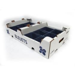 #C8110B COFFRE BLEUET ALLONGÉ <br>12 CHOPINE/PINT