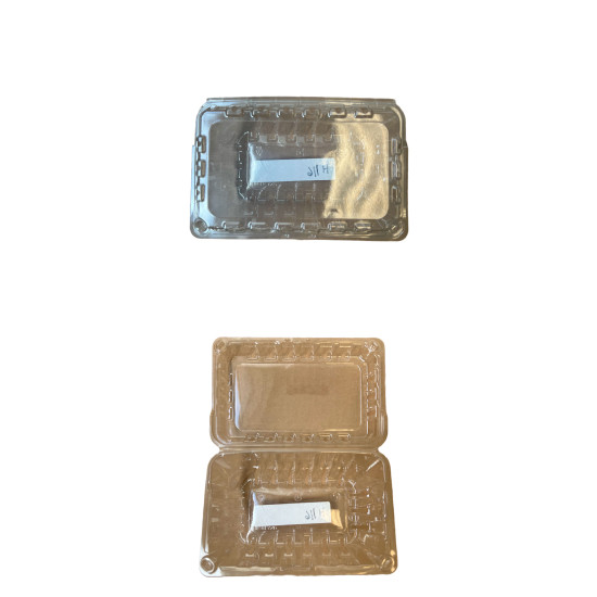 #H116 CASSEAU TRANSPARENT 1LB FRAISE <br>4 3/4 x 7 1/4x 3 3/8 #H116 CASSEAU TRANSPARENT 1LB FRAISE <br>4 3/4 x 7 1/4x 3 3/8