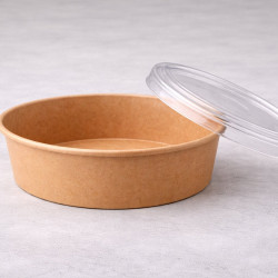 #KBC-27  COUVERCLE TRANSP. POUR BOLLE CART. (BTS DE 300) <br>27 OZ - 32 OZ