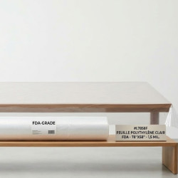 #L7858F FEUILLE POLYTHYLENE CLAIR FDA <br>78