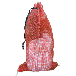 #M-1522OU SAC FILET ORANGE CIRCULAIRE  <br>15X22