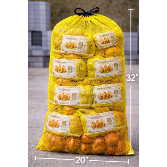 #M-2032J SAC FILET JAUNE MASTER POUR OIGNONS  <br>20