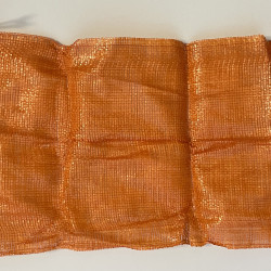 #M-2032LORU CIRCULAR PLAIN LIGHT ORANGE MESH BAG <br>20X32