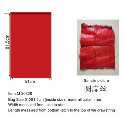 #M-2032R SACS MESH ROUGE CIRCULAIRE <br>20X32
