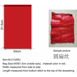 #M-2132RU SAC MESH ROUGE CIRCULAIRE <br>21X32