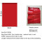 #M-2132RU SAC MESH ROUGE CIRCULAIRE <br>21X32