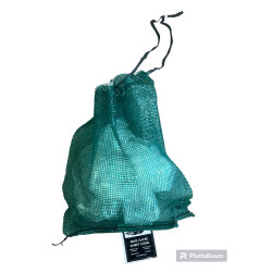 #M1618C SAC MAILLE MAÏS 1 DOUZAINE AVEC PUSH LOCK <br>VERT/GREEN 16