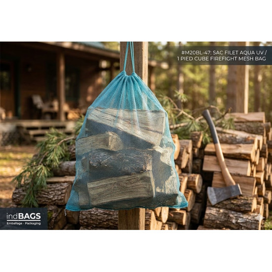 #M20BL-47 SAC FILET AQUA UV <br>20.5X24.5