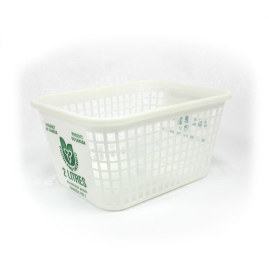 #PPS2 PANIERS PLASTIQUE BLANC       FAIT AU CANADA <br>2LT