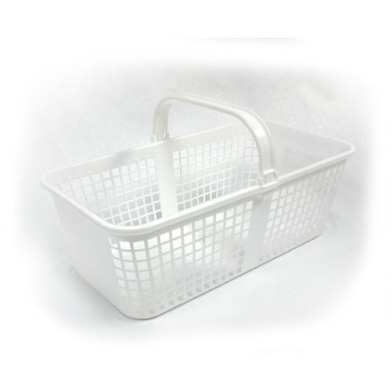 #PPS4 PANIERS PLASTIQUE BLANC       FAIT AU CANADA <br>4LT - HAUTE QUALITE