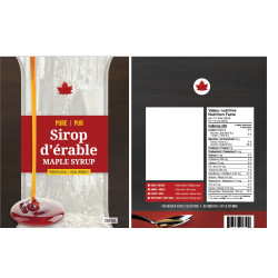 #PS250N POCHETTE SIROP D'ERABLE 2021 <br>250 ML  (120*170*75MM)