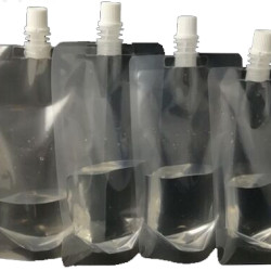 #PS500C_B POCHETTE LIQUIDE TRANSPARENTE 500 ML + BOUCHONS <br>130X220+40 MM EXT. #PS500C_B POCHETTE LIQUIDE TRANSPARENTE 500 ML + BOUCHONS <br>130X220+40 MM EXT.
