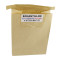 #PTTB-BR7.25 S.PAPIER BRUN UNIS (TIN TIE)  TIN TIE AVEC ATTACHE <br>5X2.75X7.25