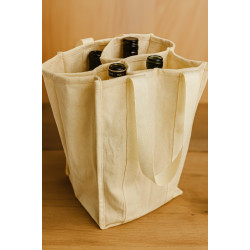#SCV4 SAC COTON 4 BOUTEILLES DE VIN <br>9