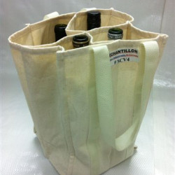#SCV4 SAC COTON NATUREL BOUT.DE VIN*(4) <br>9X7X13    4 #SCV4 SAC COTON NATUREL BOUT.DE VIN*(4) <br>9X7X13    4