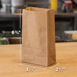 #SEP1 SAC PAPIER KRAFT BRUN 1 LB – SAC ALIMENTAIRE POUR RESTAURANTS <br>3 1/2 #SEP1 SAC PAPIER KRAFT BRUN 1 LB – SAC ALIMENTAIRE POUR RESTAURANTS <br>3 1/2