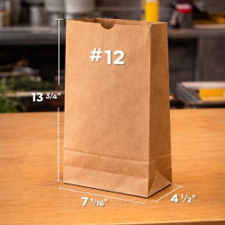 #SEP12 SAC PAPIER BRUN 1 PLI NO 12 SANS POIGNEE <br>7 #SEP12 SAC PAPIER BRUN 1 PLI NO 12 SANS POIGNEE <br>7