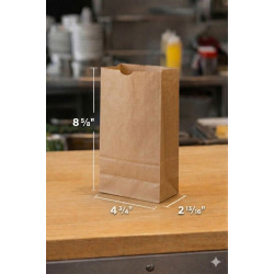 #SEP3 SAC PAPIER BRUN 1 PLI         NO 3 SANS POIGNEE <br>4 3/4