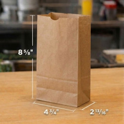 #SEP3 SAC PAPIER BRUN 1 PLI NO 3 SANS POIGNEE <br>4 3/4 #SEP3 SAC PAPIER BRUN 1 PLI NO 3 SANS POIGNEE <br>4 3/4