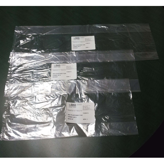 #SP12 SAC PLASTIQUE 12LB FDA <br>8X4X20 #SP12 SAC PLASTIQUE 12LB FDA <br>8X4X20