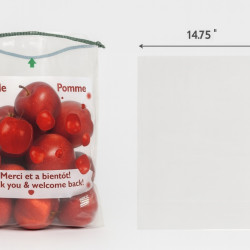 #SP1417 SAC POMMES 20 LB+CORDON <br>14.75X17