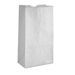 #SP4313 SAC PAPIER BLANC <br>4.25x3x13 Pouce - 2 Plies