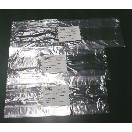 #SP7 SAC PLASTIQUE 7LB FDA <br>6X3X15 #SP7 SAC PLASTIQUE 7LB FDA <br>6X3X15