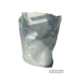 #SPE1820 SAC PLASTIQUE TRANSPARENT AVEC GOUSSET DE FOND <br>18 X20+4