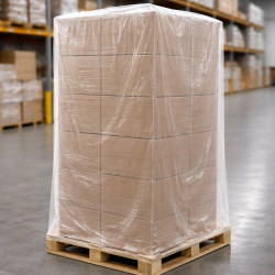 #SPE484490 COUVRE-PALETTE EN PLASTIQUE TRANSPARENT <br>48''x44''x90