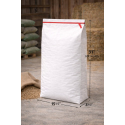 #SPLB1431 SAC POLYPROPYLÈNE TISSÉ LAMINÉ PAPIER BLANC AVEC EASY OPEN <br>14