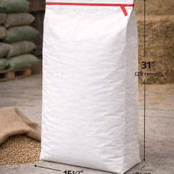 #SPLB1431 SAC POLYPROPYLÈNE TISSÉ LAMINÉ PAPIER BLANC AVEC EASY OPEN <br>14