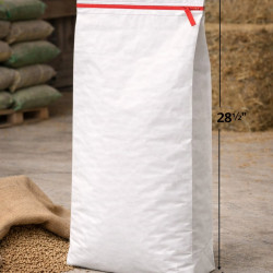 #SPLB1528 SAC POLYPROPYLÈNE TISSÉ LAMINÉ PAPIER BLANC AVEC EASY OPEN <br>15