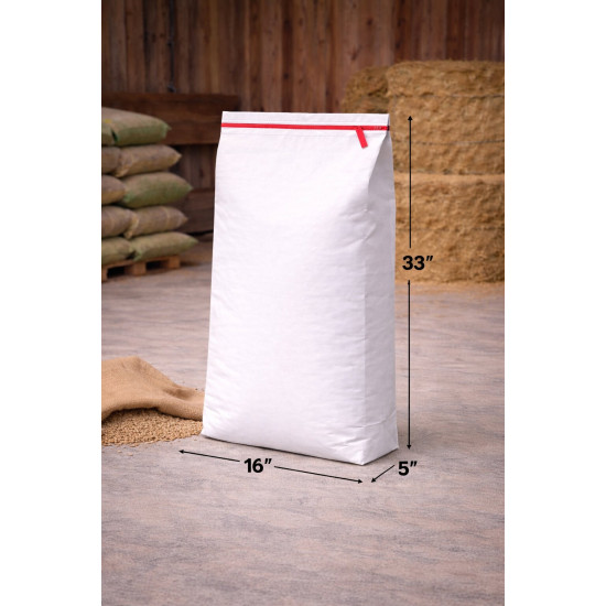 #SPLB1633 SAC POLYPROPYLÈNE TISSÉ LAMINÉ PAPIER BLANC AVEC EASY OPEN <br>16