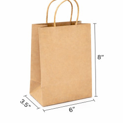 #SPP-15820U SAC PAPIER BRUN UNI <br>6