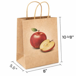 #SPP-201326 SAC PAPIER BRUN POMME 10 LBS. <br>8 #SPP-201326 SAC PAPIER BRUN POMME 10 LBS. <br>8