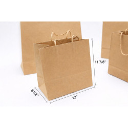 #SPP-301630U SAC PAPIER BRUN UNI <br>12
