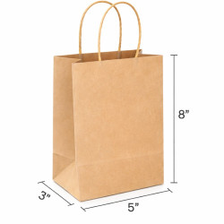 #SPP-538U SAC PAPIER BRUN AVEC ANSE <br>5 #SPP-538U SAC PAPIER BRUN AVEC ANSE <br>5
