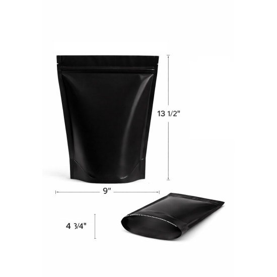 #SUP9134-A SACS ALUMINIUM NOIR MAT DEBOUT <br>9