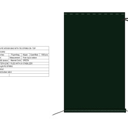 #T1426UCORD SAC A SABLE VERT   AVEC 1,5 AN UV ET CORDON <br>14