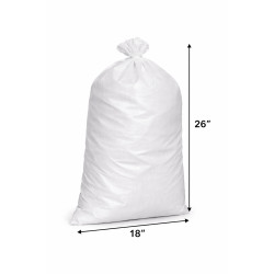 #T1826 SAC POLYPROPYLÈNE BLANC <br>18