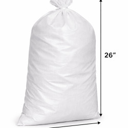 #T1826 SAC POLYPROPYLÈNE BLANC <br>18