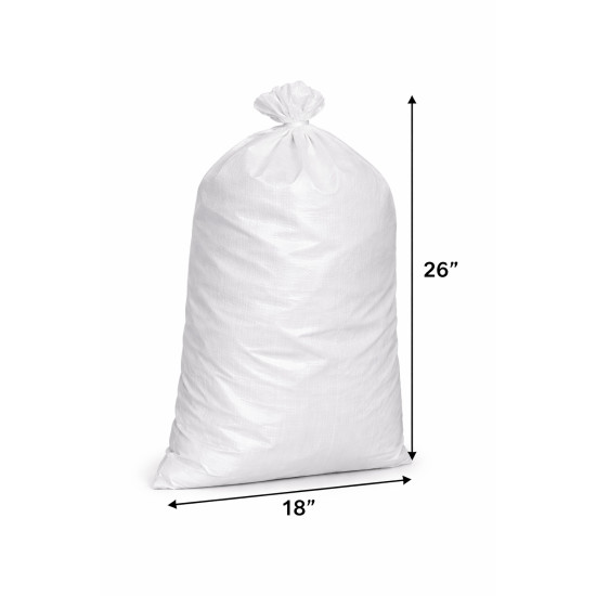 #T1826 SAC POLYPROPYLÈNE BLANC <br>18