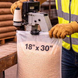 #T1830C SAC POLYPROPYLÈNE CLAIR (TRANSPARENT) <br>18