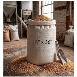 #T1836 SAC POLYPROPYLÈNE BLANC <br>18