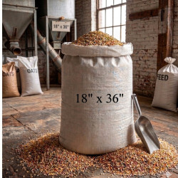 #T1836 SAC POLYPROPYLÈNE BLANC <br>18