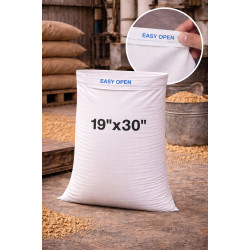 #T1930E SAC POLYPROPYLENE BLANC AVEC OUVERTURE FACILE <br>19