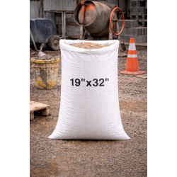 #T1932 SAC POLYPROPYLÈNE TISSÉ BLANC <br>19