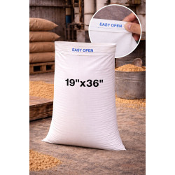 #T1936E SAC POLYPROPYLENE BLANC AVEC OUVERTURE FACILE <br>19