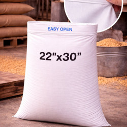 #T2230E SAC POLYPROPYLENE BLANC AVEC OUVERTURE FACILE <br>22